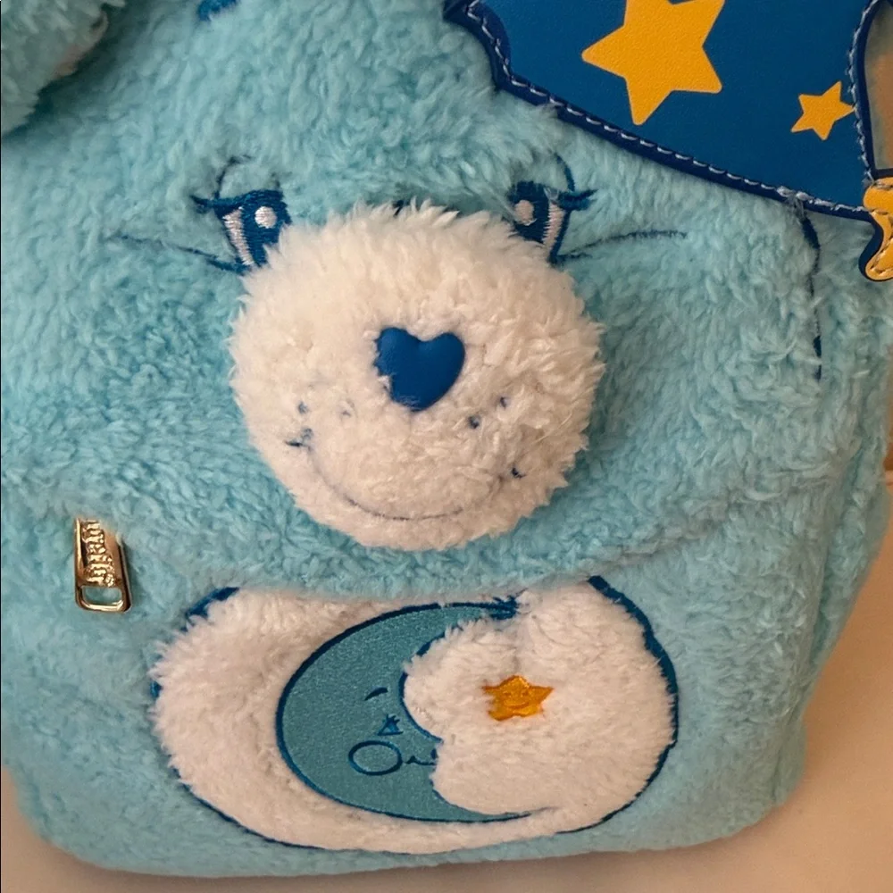 Loungefly Care Bears Bedtime Bear  cosplsy  Plush Kids Backpack New!